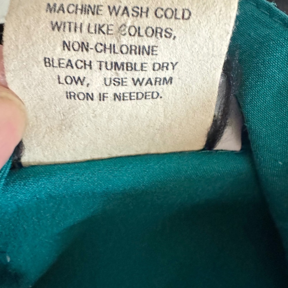 Vintage Teddi Tracksuit Teal Green 2 Piece Set Pleated Jacket Pants Womens Med. - Picture 13 of 13